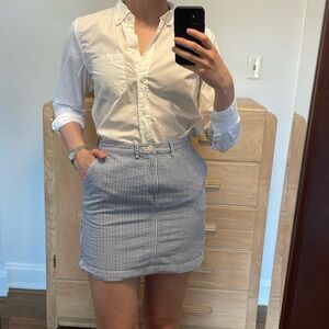 Ralph Lauren Sport preppy a-line seersucker skirt